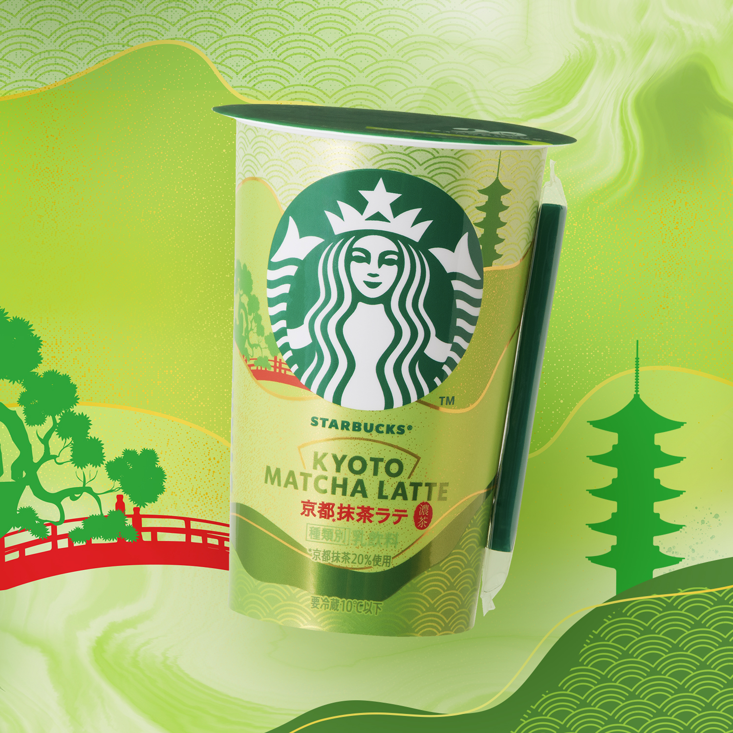スターバックス® チルドカップ発売 20周年を記念した復刻商品「京都抹茶ラテ」登場。全国のコンビニエンスストア、スーパーで。