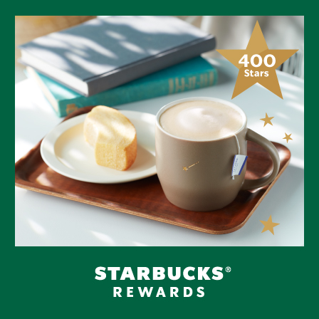 オリジナルグッズにスター マグの新色、ブラウンが登場。スターバックスのお買い物でためた400 Starsと交換できます。