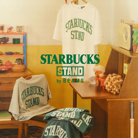 [6.12(Fri)～] STARBUCKS STAND by BEAMSより、EXTRA Collection第三弾〈Champion〉との別注Tシャツが登場。