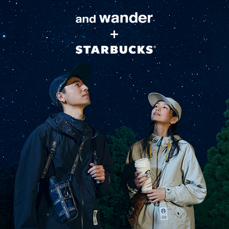 [9.9(Wed)～] アウトドアブランド「and wander(アンドワンダー）」との初のコラボレーションアイテムが登場。
